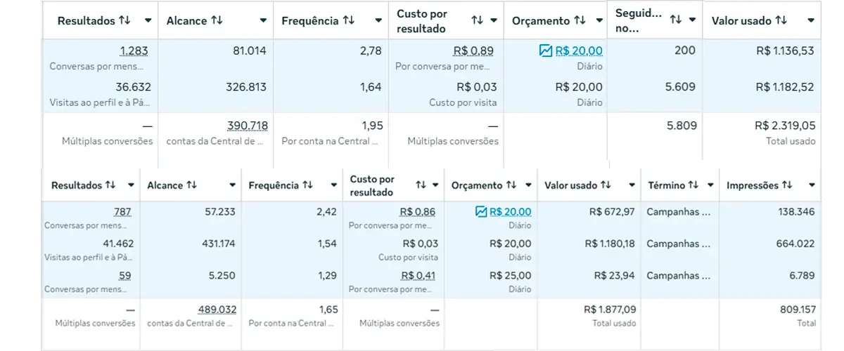 Resultados Meta Ads - Crescimento Acelerado