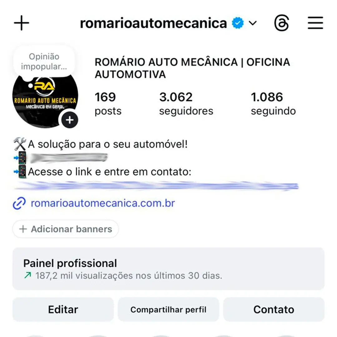 Empresa local - oficina de reparação mecânica