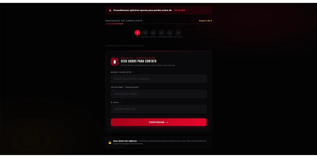 Página de captura de leads